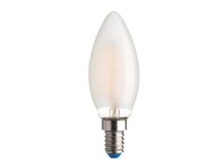 Lampada filo led oliva stick satinata e14 - 4.5w - 2700°K calda - 470 lm - 35x97h - 220-240V lampada filo led satinata 360°, durata media 15.000 ore, testata per 15.000 accensioni, accensione istantanea, senza...