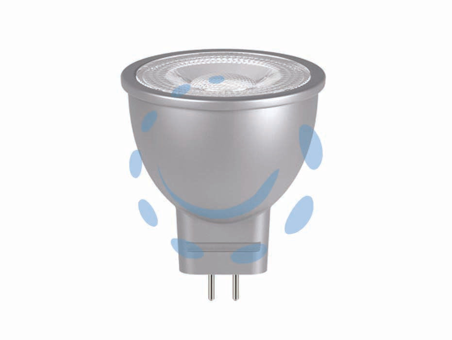 Lampada spot led mr11 gu4 - 2.6w - 2700°K calda - 230 lm - 34x40h - AC/DC 12V lampada led spot GU4 36°- durata media 25.000 ore, testata per 30.000 accensioni, accensione istantanea, senza merc...