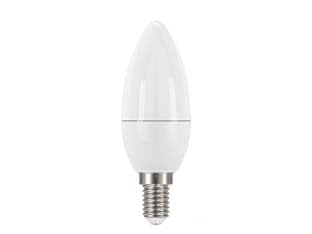 Lampada led oliva opale e14 - 3.3w - 2700°K calda - 250 lm - 280° - 35x102h - 220-240V lampada led, durata media 15.000 ore, testata per 40.000 accensioni, accensione istantanea, senza mercurio