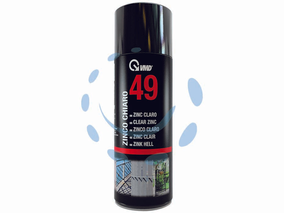 Zinco chiaro spray ml.400 49 - ml.400 in bomboletta spray - zincante a freddo con elevato potere di protezione delle superfici trattate dall’ossidazione e dalla corrosione, articolarmen...