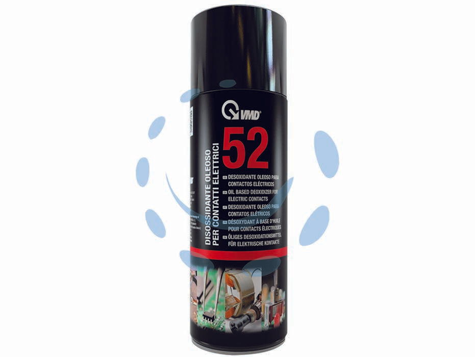 Disossidante oleoso contatti spray ml.400 52 - ml.400 in bomboletta spray - prodotto idoneo per la pulizia e la protezione di contatti ed apparecchi elettrici dalle ossidazioni, sgrassa e disossida las...