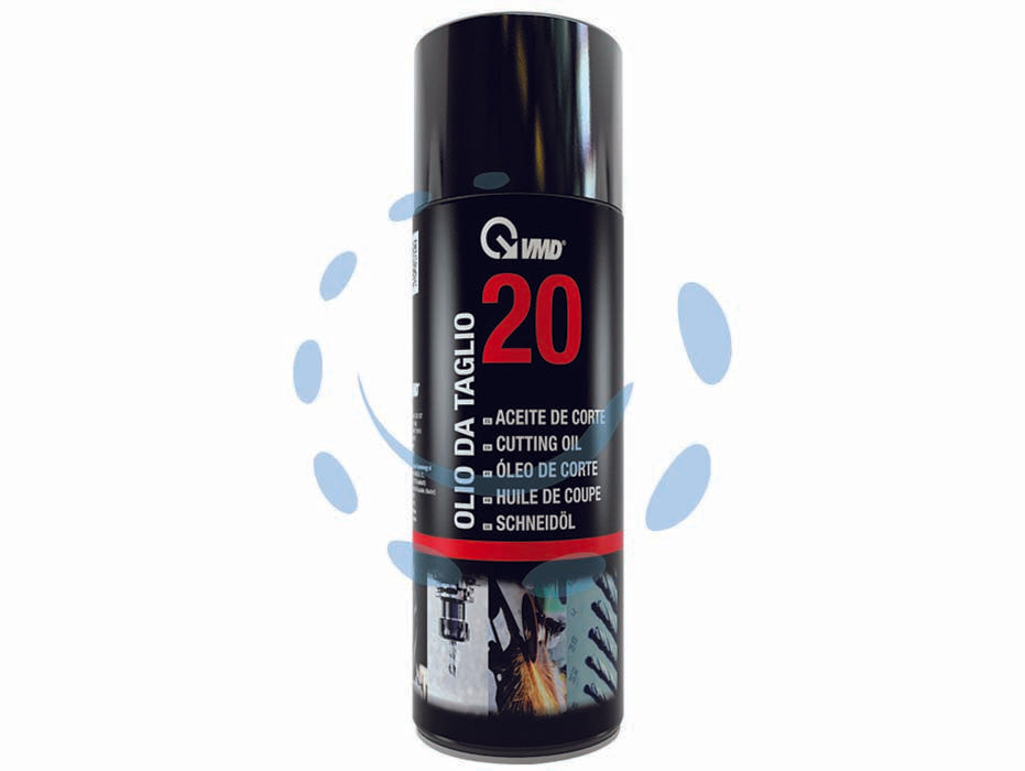 Olio da taglio spray ml.400 20 - ml.400 in bomboletta spray - olio intero per il taglio dei metalli formulato con basi selezionate ed additivate ad azione raffreddante e lubrificante, pro...