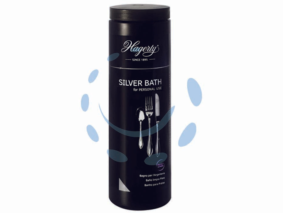 Silver bath for personal use - ml.580 - bagno ad immersione per posate in argento e placcate in argento, di facile utilizzo con lo specifico cestello, rimuove l'ossi...