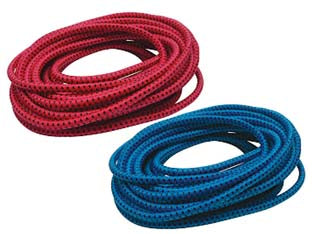 Corda elastica mm.8 mt.20 - rossa - con inserti neri