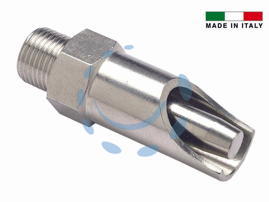 Abbeveratoio a succhiotto acciaio inox - M 3/8' per suinetti - abbeveratoio a succhiotto con valvole antispreco con corpo e tubo in acciaio inox per suini, mmade in Italy