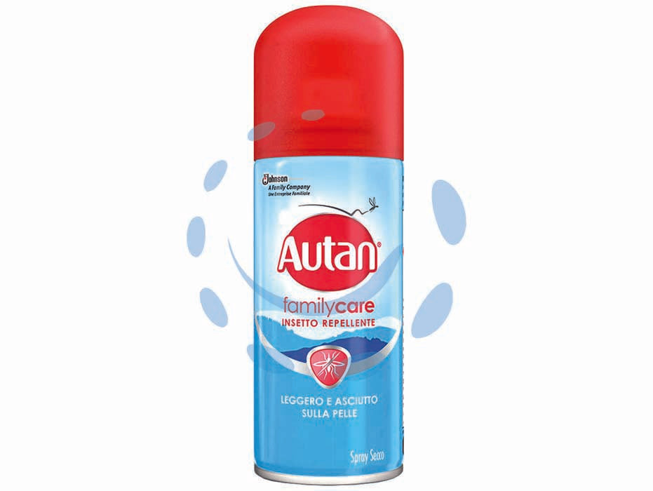 Autan repellente family care spray secco ml.100 - ml.100 - asciutto sulla pelle, formula è leggera e asciutta, protegge la pelle dalle punture di zanzare notturne, diurne e altri inset...