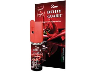 Bodyguard spray al peperoncino - ml.16 - spray ml.16 antiaggressione al peperoncino per la difesa personale