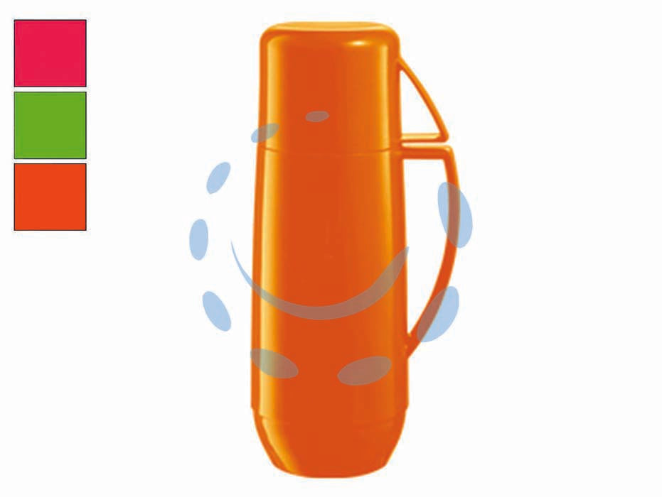 Thermos con tazza family colori lt.0,5 - lt.0,15 - ideale per mantenere a lungo la temperatura calda o fredda delle bevande, per trasportarle e servirle, provvisto di un insert...