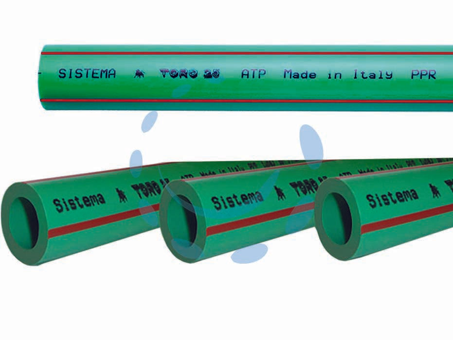 Tubo in ppr pn20 in barre da mt.3 - ø mm.20x3,4 - in PPR, PN20, SDR6/S2,5, CLASS 1/20 bar, impiego dei tubi è universale: acqua calda e/o fredda, acqua potabile, liquidi di sc...