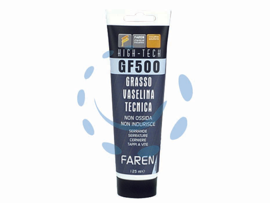 Grasso vaselina gf500 - ml.125 - riduce l'attrito ed evita il blocco dei movimenti meccanici, per serrature, cerniere, serrande e tappi a vite, protegge la go...