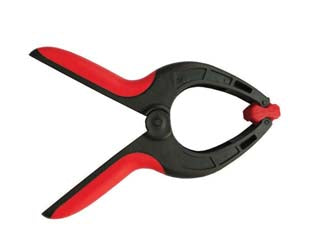 Morsetto a molla - misura 9' - cm.23 - materiale Nylon, TPR, PE, bicomponente, colore nero/rosso