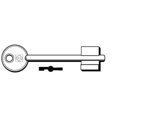 Chiavi doppia mappa idm 5id9 - 5ID9 - in ottone nichelato