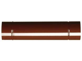 Tubo porcellanato per stufe a legna marrone ala smalto classic - ø mm.130x500h. - tubo per stufe a legna realizzato con la metodologia dell’aggraffatura e successivamente rivestiti, sia all’interno che all’e...