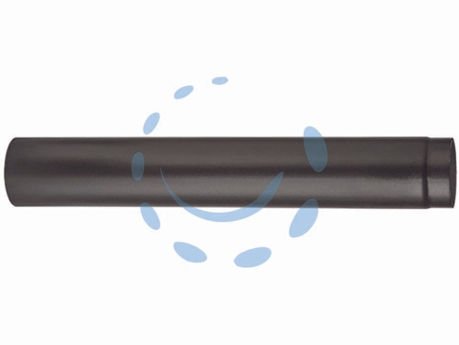 Tubo porcellanato per stufe a legna nero opaco ala smalto top - ø mm.120x250h. - tubo per stufe a legna realizzato in acciaio, ad alto spessore, saldati e rivestiti, sia all’interno che all’esterno con smal...