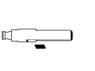 Chiavi per testa flip a inserto hu66ch - HU66CH - per auto VOLKSWAGEN, in ottone nichelato