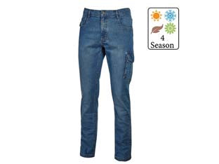 Jeans jam slim fit - tg.M - jeans elesticizzato con 5 tasche, dotato di un tascone laterale, una tasca porta metro e fettuccia porta martello, vestibilit...