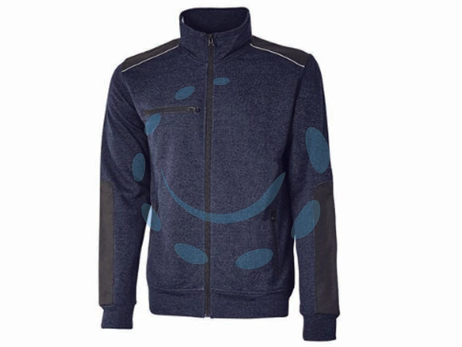 Felpa snug deep blue - tg.M - felpa invernale full zip garzata, chiusura centrale con zip, polsi e fondo a costine, dotata di due tasche laterali con zip c...