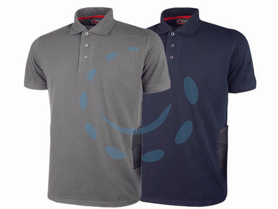 Polo gap manica corta slim fit - tg.L - deep blue - polo con collo e bordo manica a costine elasticizzate, collo chiuso da tre bottoni in tono, fettuccia parasudore rossa, dotat...