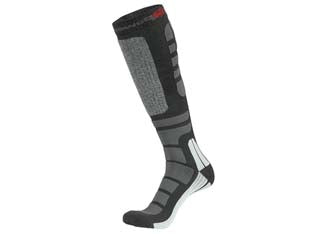 Calza lunga sky black carbon - tg.S per n° 36, 37, 38, 39 - calza in Thermolite con fasce stretch multidimensionali a compressione graduata tecnologia PowerFit per un'ottima termoregola...