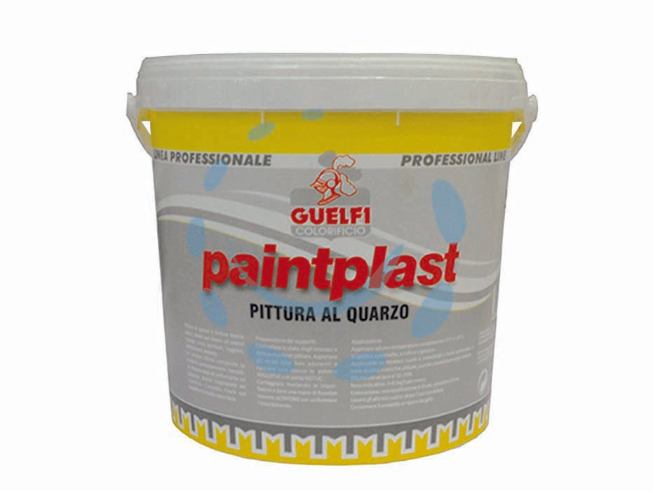 Quarzo plastico paintplast per interni ed esterni - lt.2.5 bianco - rivestimento al quarzo per interni ed esterni, applicazione: pennello e rullo, diluente: acqua, resa. 8-9 mq/l circa, sovrave...