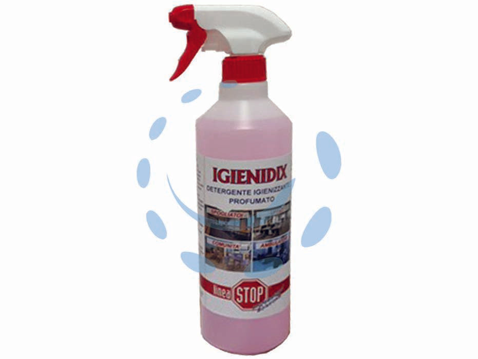 Igienidix detergente igienizzante pronto alluso - ml.750 - garantisce la pulizia ed un elevato standard di igiene su tutte le superfici trattate grazie alla sua base alcolica e alla pr...