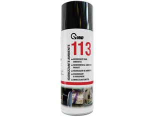 Igienizzante ambiente spray ml.400 113 - ml.400 in bomboletta spray - prodotto spray secco ideale per una rapida ed efficace azione igienizzante di casa, uffici, camere d’albergo, autovetture, ca...