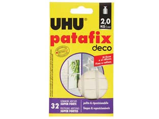 Patafix deco gommini adesivi super forti pz.32 - in blister, soluzione forte e intelligente per fissare addobbi, decorazioni e piccoli accessori, gommini adesivi super forti,...