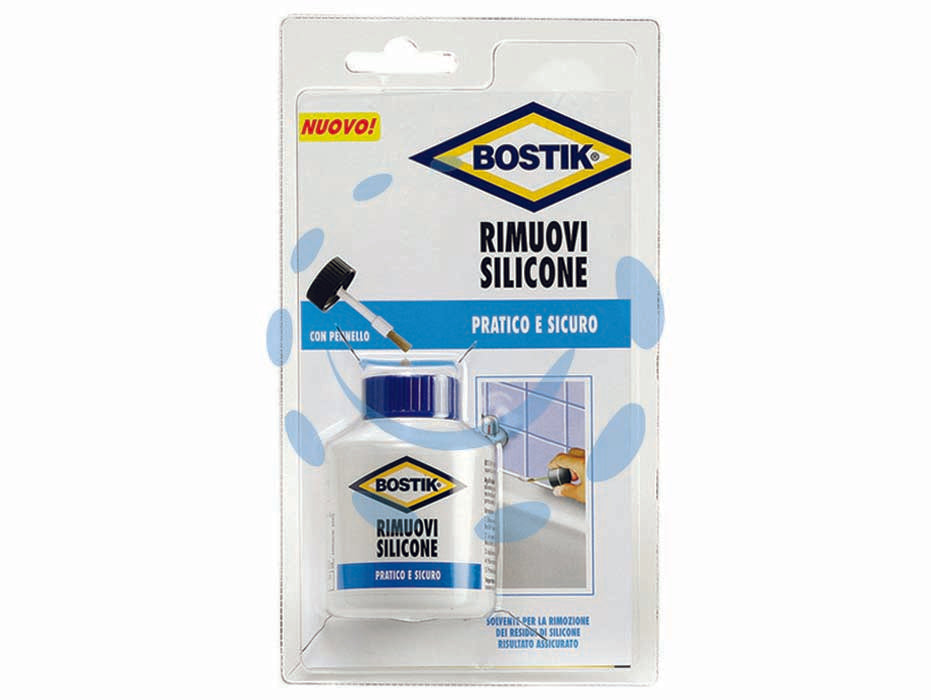 Rimuovi silicone - ml.100 - in blister, pratico e sicuro, grazie al suo pennellino sarà possibile distribuire il rimuovi silicone solo dove necessario