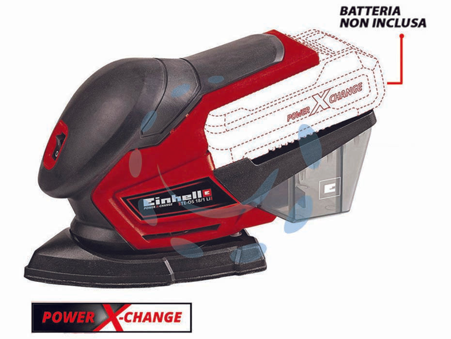 Levigatrice orbitale a batteria 18v (te-os 18/150 li) - 18v di potenza, numero oscillazioni 24.000 al minuto, oscillazione ø mm.1,6, dimensioni carta abrasiva mm.150x150x100, fiss...