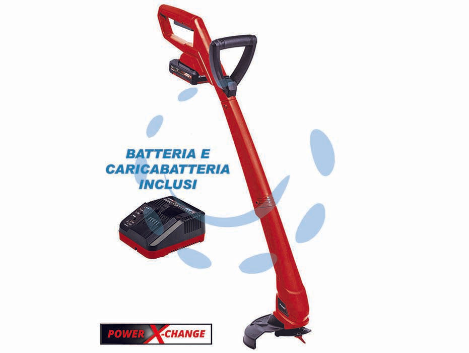 Tagliabordi a batteria 18v 1,5ah taglio cm.24 (gc-ct 18/24 li p) - 1 batteria 2Ah Li-Ion 18V, numero giri coltello 8.500 rpm, larghezza di taglio coltelli cm.24, tempo di ricarica 3-5 ore, b...