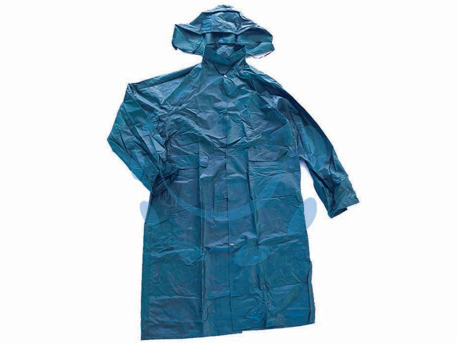 Impermeabile cappotto in nylon/pvc blu - tg. XL - Nessuna Descrizione per questo prodotto