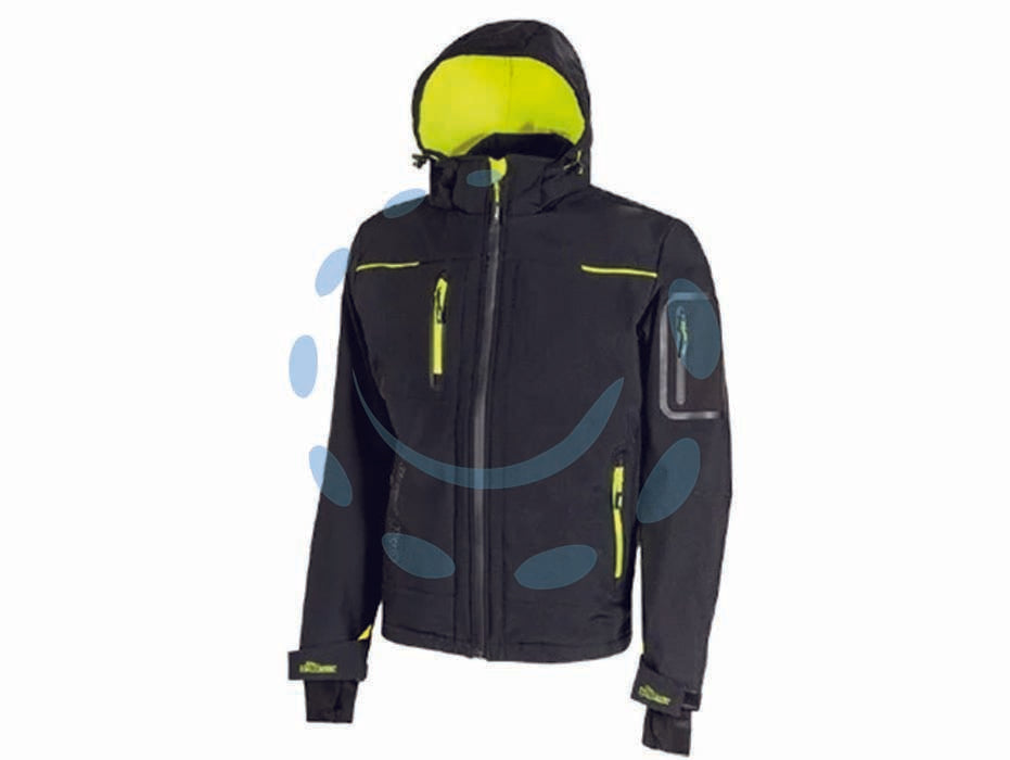 Giacca space black carbon - tg.M - giacca in tessuto Soft Shell impermeabile, traspirante e antivento, comoda e resistente con fodera interna in morbido micro-f...