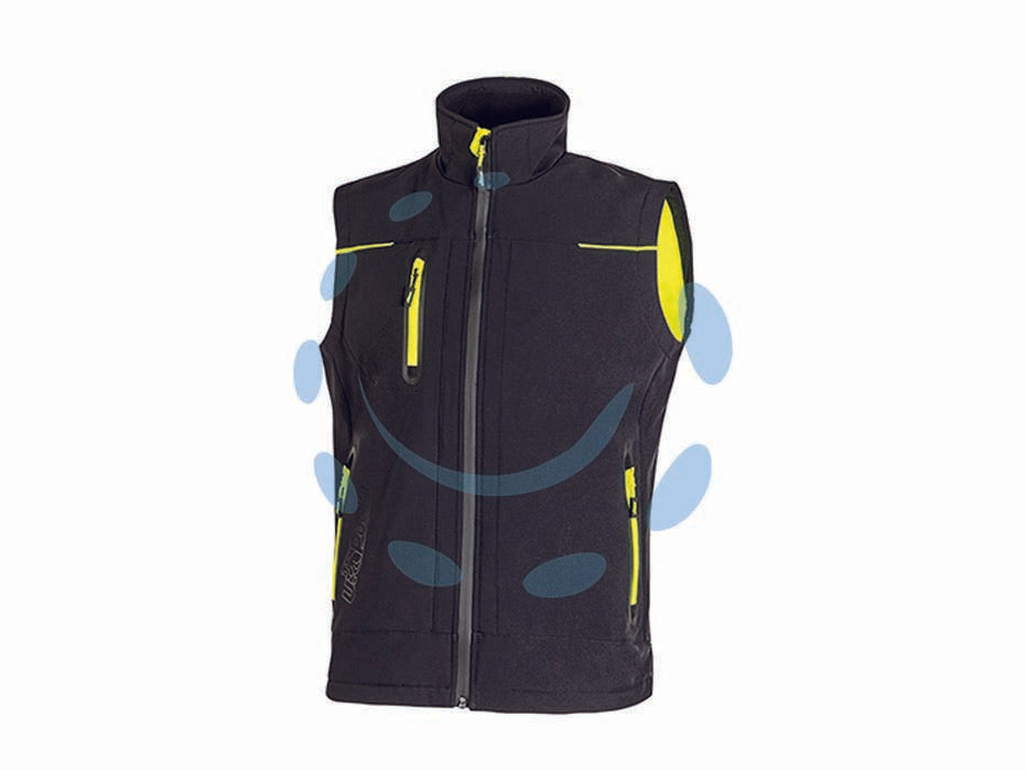 Gilet universe black carbon - tg.M - gilet in tessuto Soft Shell impermeabile, traspirante e antivento, comodo e resistente con fodera interna in morbido micro-fl...