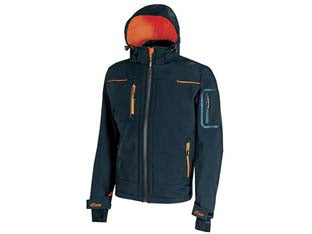 Giacca space deep blue - tg.2XL - giacca in tessuto Soft Shell impermeabile, traspirante e antivento, comoda e resistente con fodera interna in morbido micro-f...