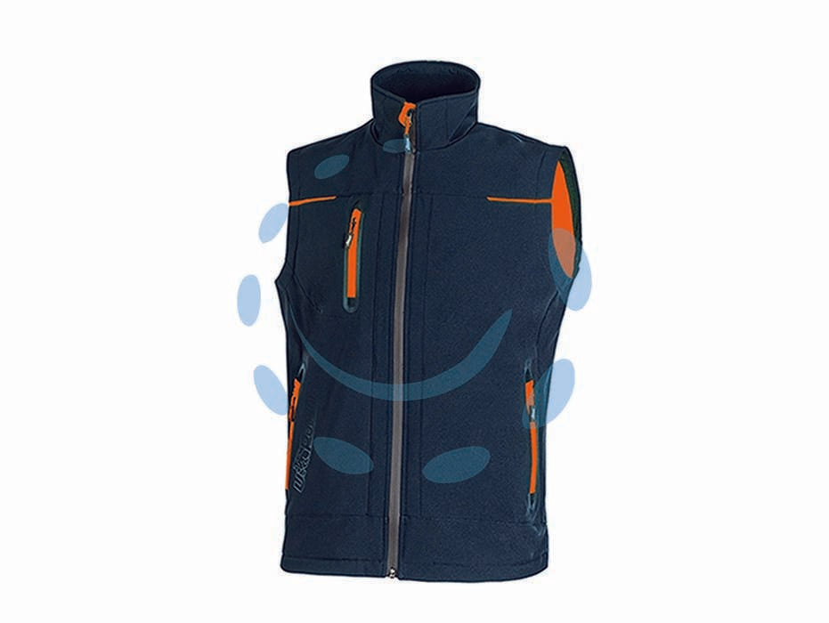 Gilet universe deep blue - tg.2XL - gilet in tessuto Soft Shell impermeabile, traspirante e antivento, comodo e resistente con fodera interna in morbido micro-fl...