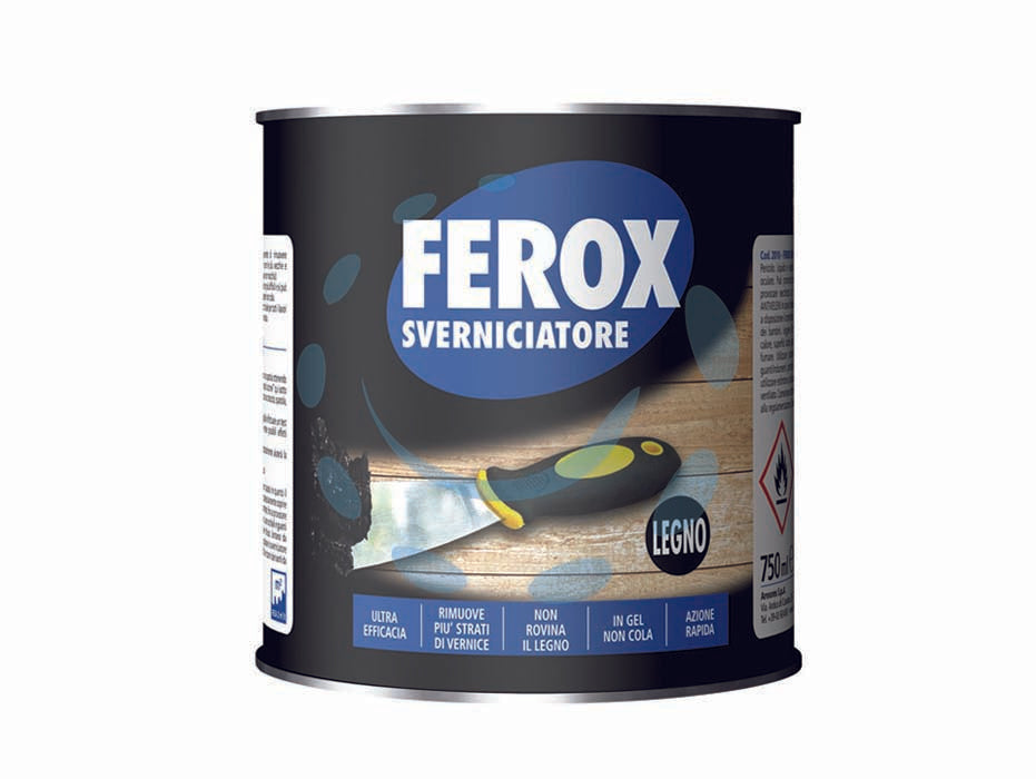 Sverniciatore legno ferox - ml.750 (2010) - specifico per il legno permette di rimuovere efficacemente ed in poco tempo qualsiasi tipo di vernice, anche le più vecchie e...