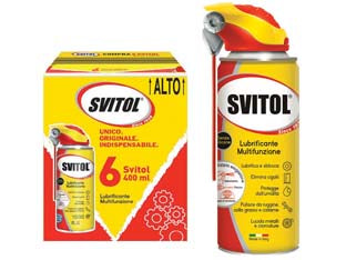 Svitol sbloccante spray - ml.400 bombola spray confezione pz.6 (2128) - applicazione: l'esclusiva multifunzionalità lo rende l'alleato sicuro e indispensabile nelle mille occasioni d'uso quotidiane...