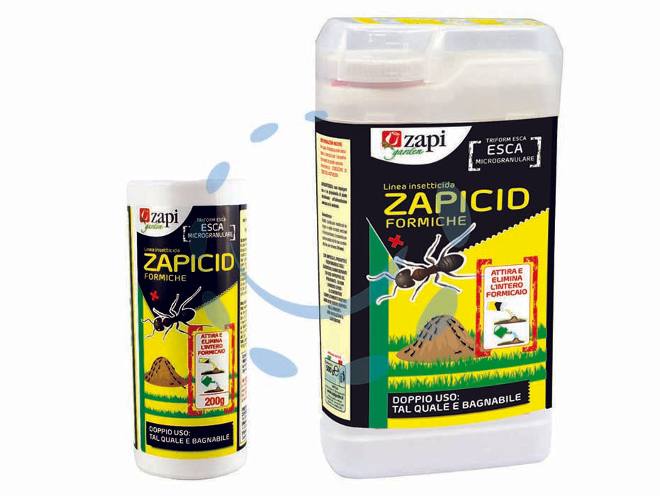 Insetticida antiformiche zapicid microgranuli flacone spargiprodotto - gr.200 flacone spargiprodotto - a base di ACETAMIPRID, può essere utilizzato in giardini, aree di passaggio delle formiche e nidi, indicato per la lotta cont...