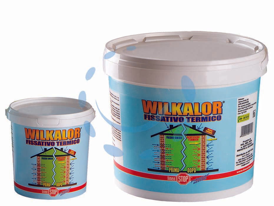 Wilkalor fissativo termico con microsfere di vetro - lt.1 in barattolo - è una resina acrilica in emulsione con microsfere di vetro 3M che conferiscono un'eccezionale caratteristica termoisolante, f...