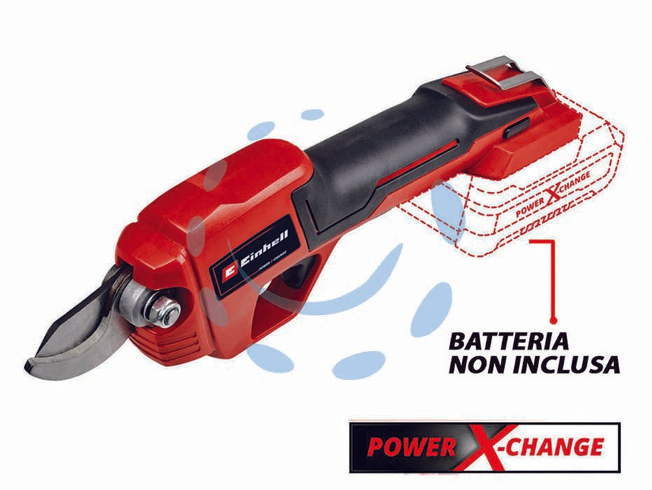 Forbice pota a batteria 18v (ge-ls 18 li) - 18v di potenza, lame bypass di alata qualità per lavori di taglio efficienti, clip da cintura per un comfort di trasporto o...