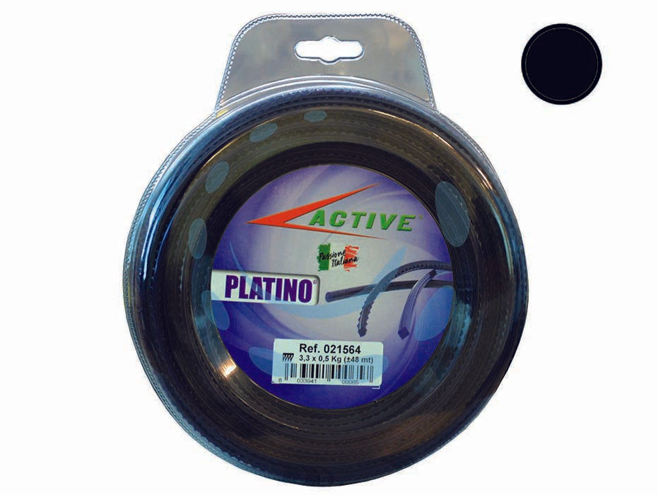 Filo nylon platino tondo viola  per decespugliatori - ø mm.3,3 - blister mt.56 - filo che grazie alle sue eccezionali caratteristiche in termini di resistenza e di durata si posiziona come un prodotto veram...