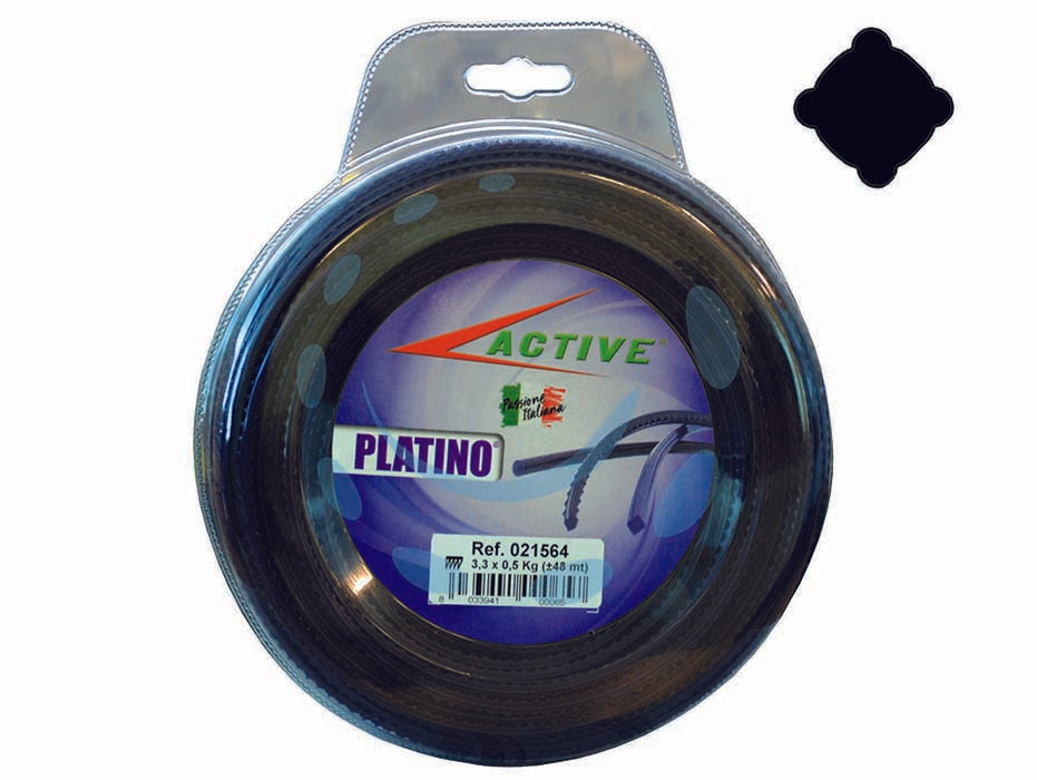 Filo nylon platino quadro viola  per decespugliatori - ø mm.3,3 - blister mt.45 - filo che grazie alle sue eccezionali caratteristiche in termini di resistenza e di durata si posiziona come un prodotto veram...