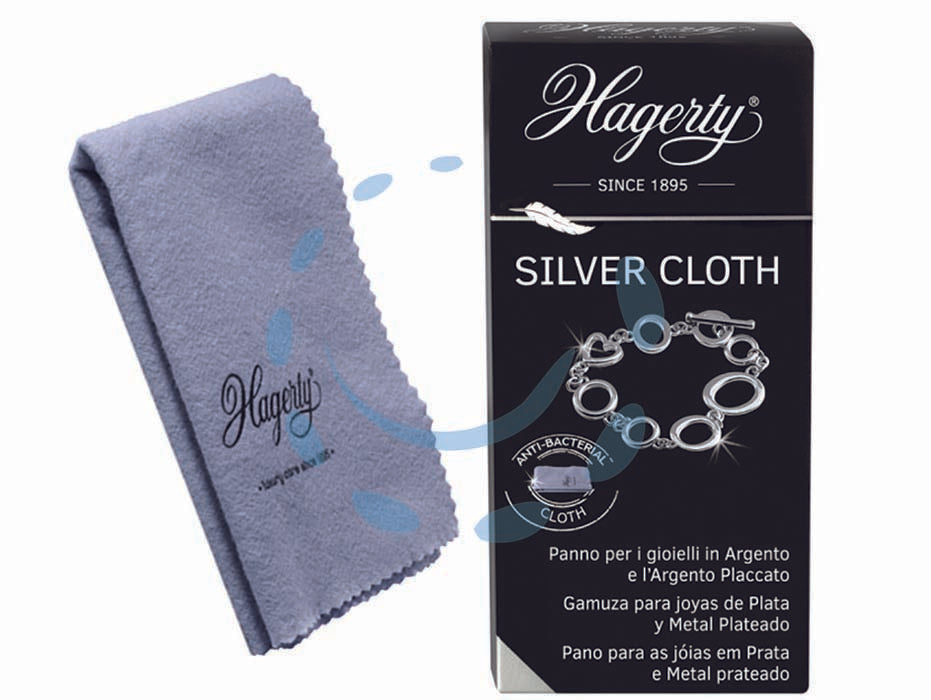 Silver cloth - cm.30x36 - tessuto impregnato per la pulizia di gioielli in argento o argentati, consente di eseguire una manutenzione rapida e quotidia...