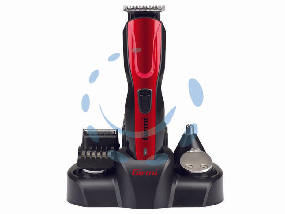 Rifinitore barba capelli naso e orecchie rc30 - funzionamento a rete e cordless, ragolacapelli con 4 pettini di taglio (mm.3, mm.6, mm.9 e mm.12) ricarica completa 8 ore, ba...