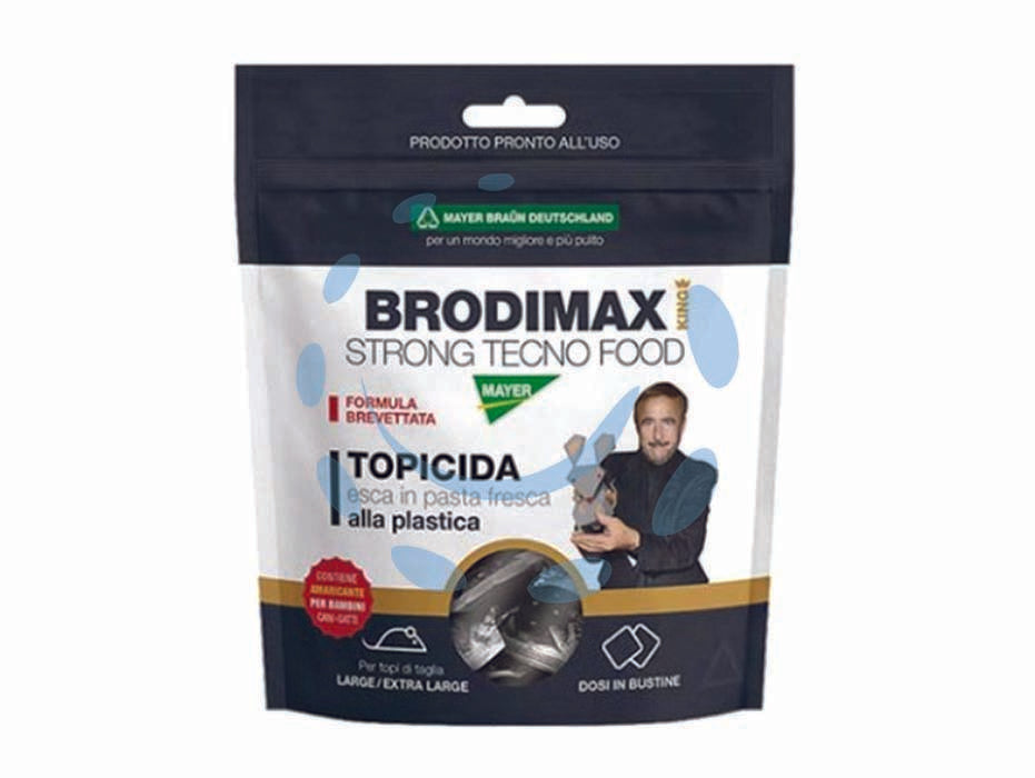 Topicida brodimax strong tecno food king - gr.150 in busta - esca in bocconcini di pasta fresca, prodotto unico ed esclusivo 'alla plastica', brevettato, è in grado di risolvere le probl...