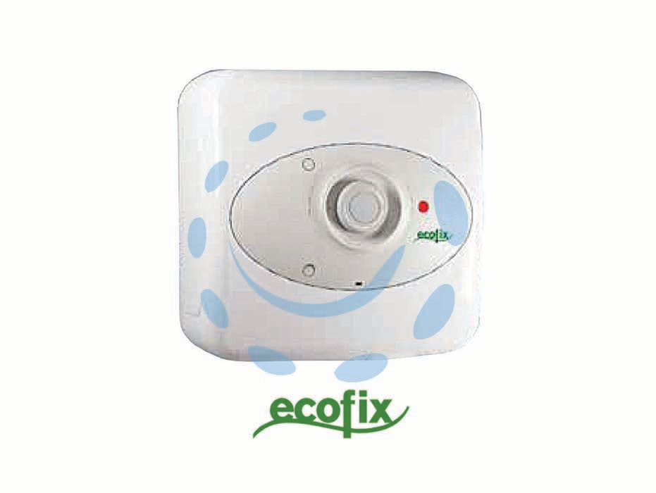 Scaldacqua sopra lavello  ecofix 10 eu2 - lt.10, dimensioni mm.357x357x282h. - 1200w di potenza, caldaia protetta con smaltatura e anodo di magnesio contro la corrosione, corpo caldaia in acciaio è sottop...