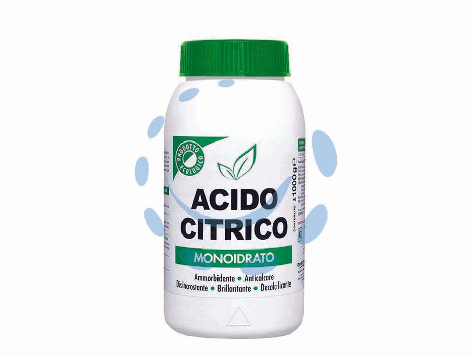 Acido citrico monoidrato - kg.1 - è un prodotto ecologico e multifunzione: anticalcare, disincrostante per lavatrici, lavastoviglie, decalcificante per macchin...