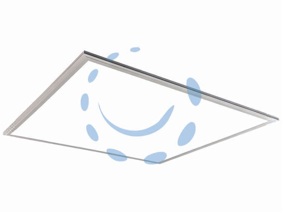 Pannello led quadro backlight per controsoffitto - 36w - 4000°K naturale - 4500 lm - 600x600x34 - 207-253V pannello led quadro, durata media 30.000 ore, 50/60Hz, con sistema BLACKLIGHT che elimina i fenomeni di ingallimento...