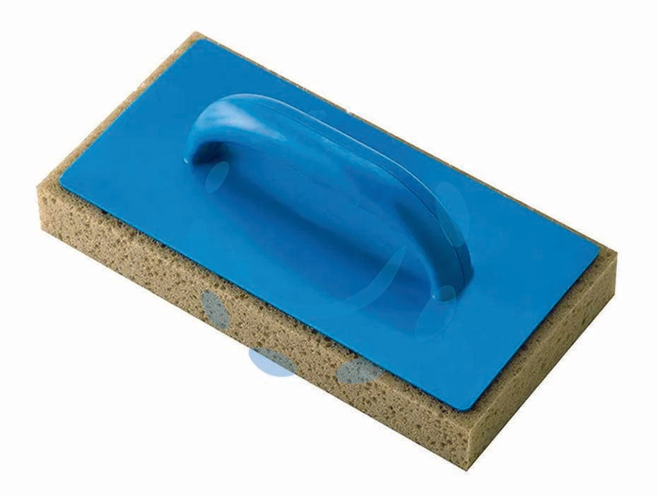 Frattone per lavaggio grande base e manico in plastica - mm.290x40x150 - 42484 - spugna in cellulosa al alto potere assorbente, con manico con impugnatura ergonomica e base in polistirolo anti-urto colore b...