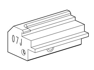 Ganascia 07j per duplicatrice futura pro SU ORDINAZIONE - si utilizza per il taglio delle chiavi Evva 3ks articolo Silca EV106-107, per duplicatrici Futura Pro tutte le versioni